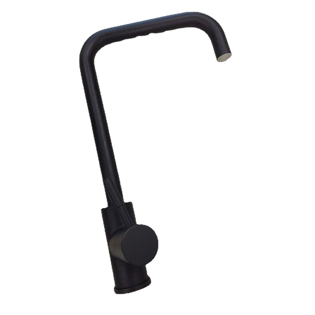 304 Stainless Steel Burnished Faucet Kitchen Hot And Cold Water Mixer Single Handle Rotation Tap