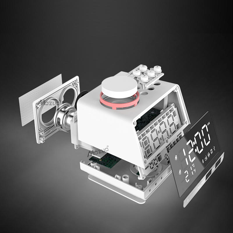 Bluetooth Speaker Alarm Clock USB Charging for Phone Portable FM Radio Subwoofer