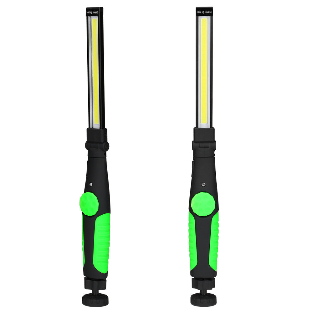 Rotated Foldable Magnetic USB Rechargeable COB LED Flashlight COB Work Light