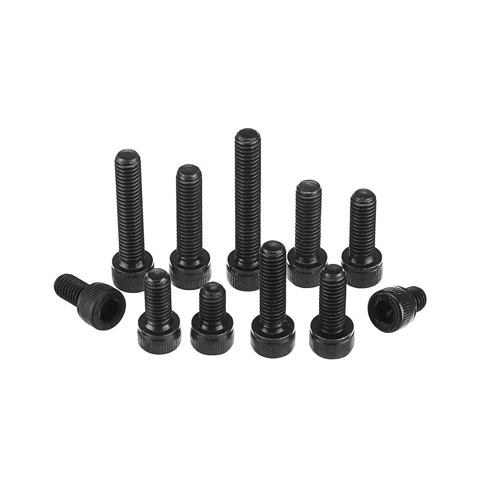 92Pcs M6 12.9 Grade Carbon Steel Hex Socket Cap Head Screw Bolt 8-35mm Set