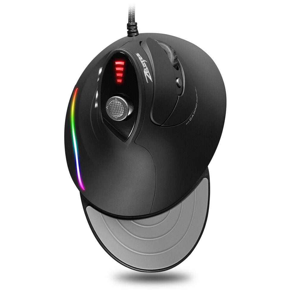 Wired Vertical Mouse 1000-10000DPI 12 Buttons RGB Backlit Optical Mice Ergonomic Programming Gaming Mouse