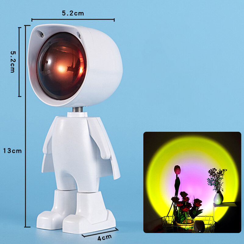 Sunset Light USB LED Light Night Light Projector Led Light LED Romantic Rainbow Sunset Atmosphere Light 360 Degree Decoration