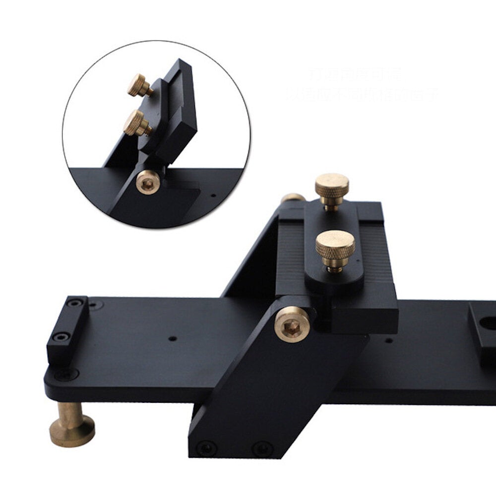Quick Non-slip Cutter Sharpener Aluminum Alloy CNC Fixed Angle Sharpener Double-sided Grain Size wood working Chisel Sharpener Monomer