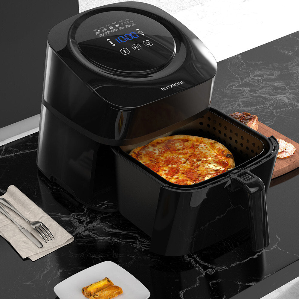 Smart Air Fryer with APP Control, 6L Large Capacity, Air Fryer Recipes, Temperature Control, Removable Basket