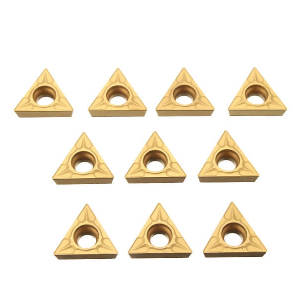 10pcs Carbide Inserts Triangular Tungsten Steel Carbide Inserts For Turning Tool