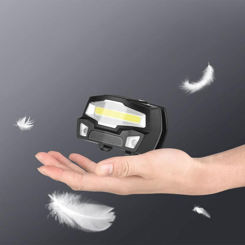 800LM COB+XPG Induction Sensor Headlamp 3 Modes USB Charging 45 Rotation Cycling Hunting Emergency Lantern