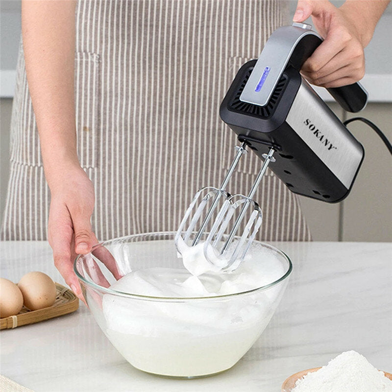 Electric Hand Mixer Egg Beater Spiral Whisk Cream Kitchen Cooking Tool