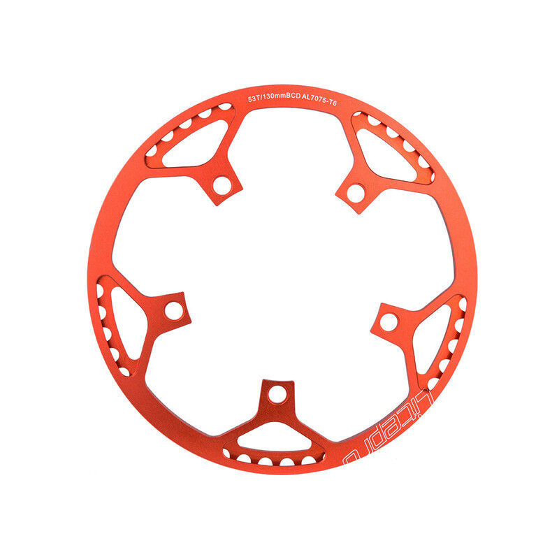 Single Speed 130BCD 45 47 53T 56T 58T Folding Bike Chain-wheel Ultralight Crank Tooth Round Chain Flywheel