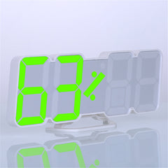 3D LED Digital Wall Clock Wireless Remote Digital RGB LED Alarm Clock USB Sound Control Snooze Functions Wall Desktop Clock