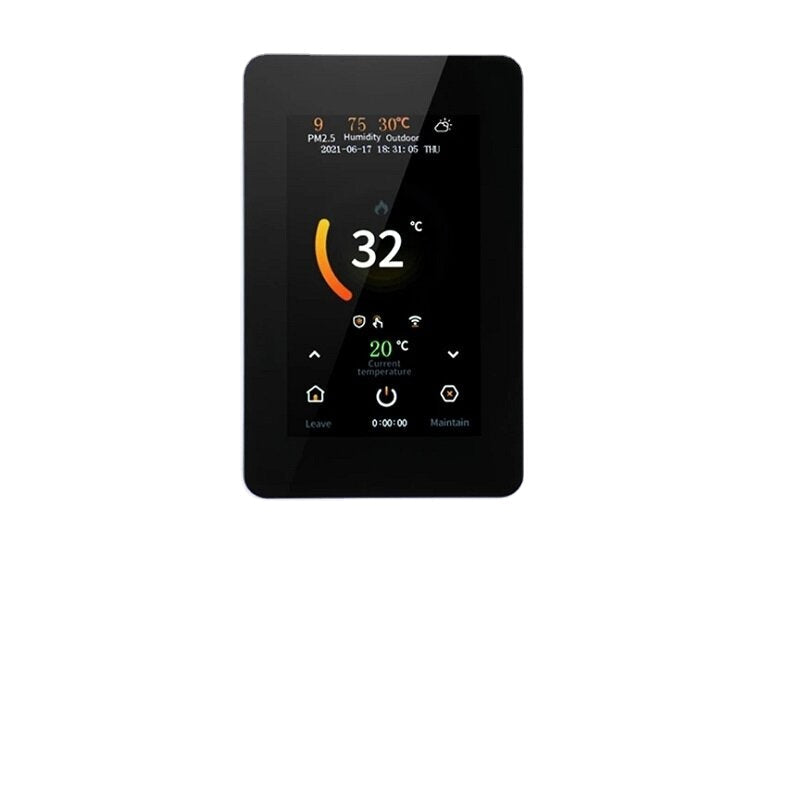 Smart 4.3" LCD Touch Color Screen Thermostat Heating Temperature Controller Works with Alexa Google Home