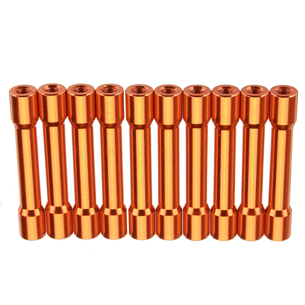 M3AS13 10Pcs M3 35mm Aluminum Alloy Standoff Spacer Round Column MultiColor Smooth Surface