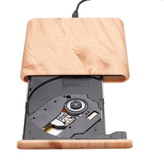 External Optical Drive Wood Grain Type-C Mobile External DVD-RW Burner external USB3.0 DVD/CD/VCD Support WinXP/7/8/10