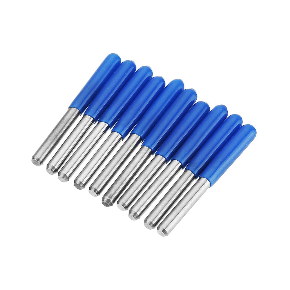 10pcs 15 Degree 0.1/0.2/0.3mm Tip 3.175mm Shank Engraving Bit CNC Tool