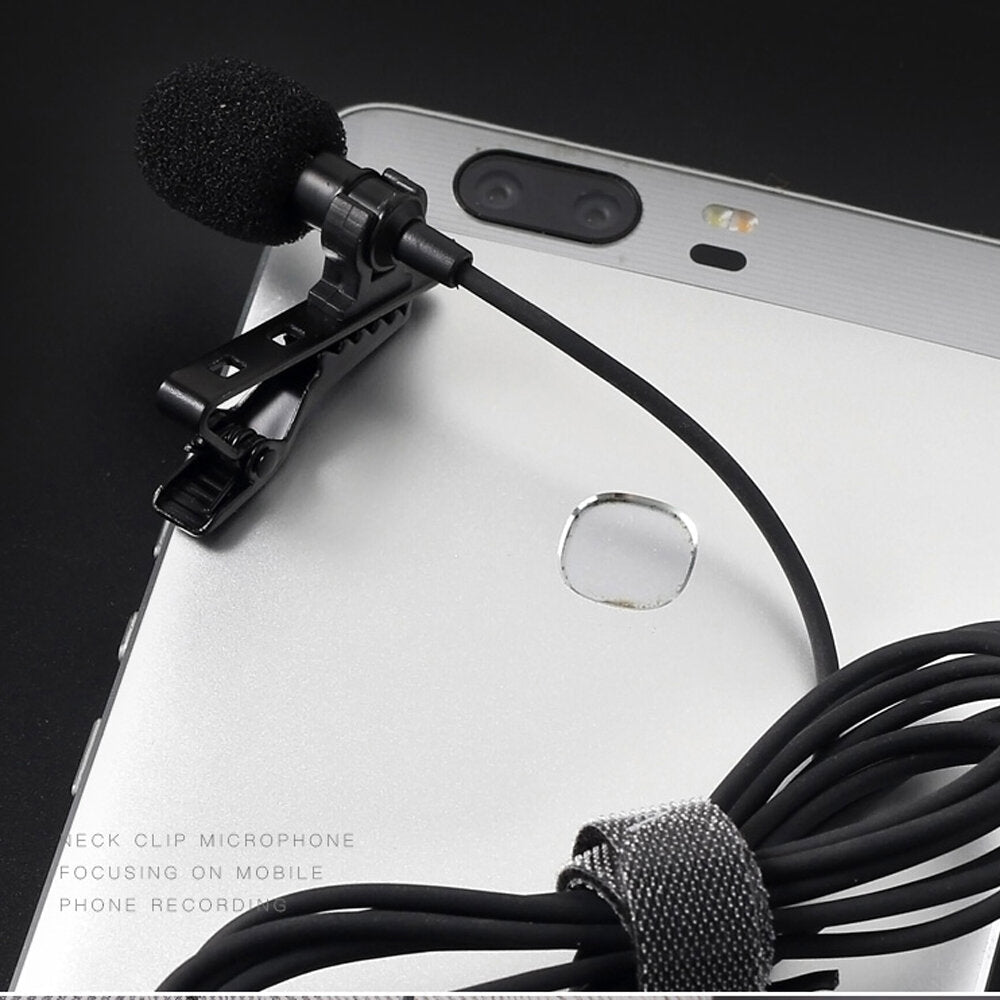 USB Type-C Microphone Mini Small Portable Wired Clip-on Lapel Collar Lavalier Condenser USB-C for Phones