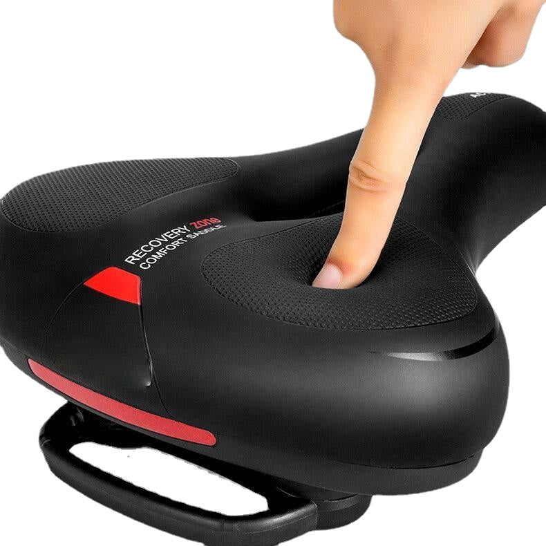Bike Saddle Rainproof PU Surface Soft Foam Shockproof Streamlined