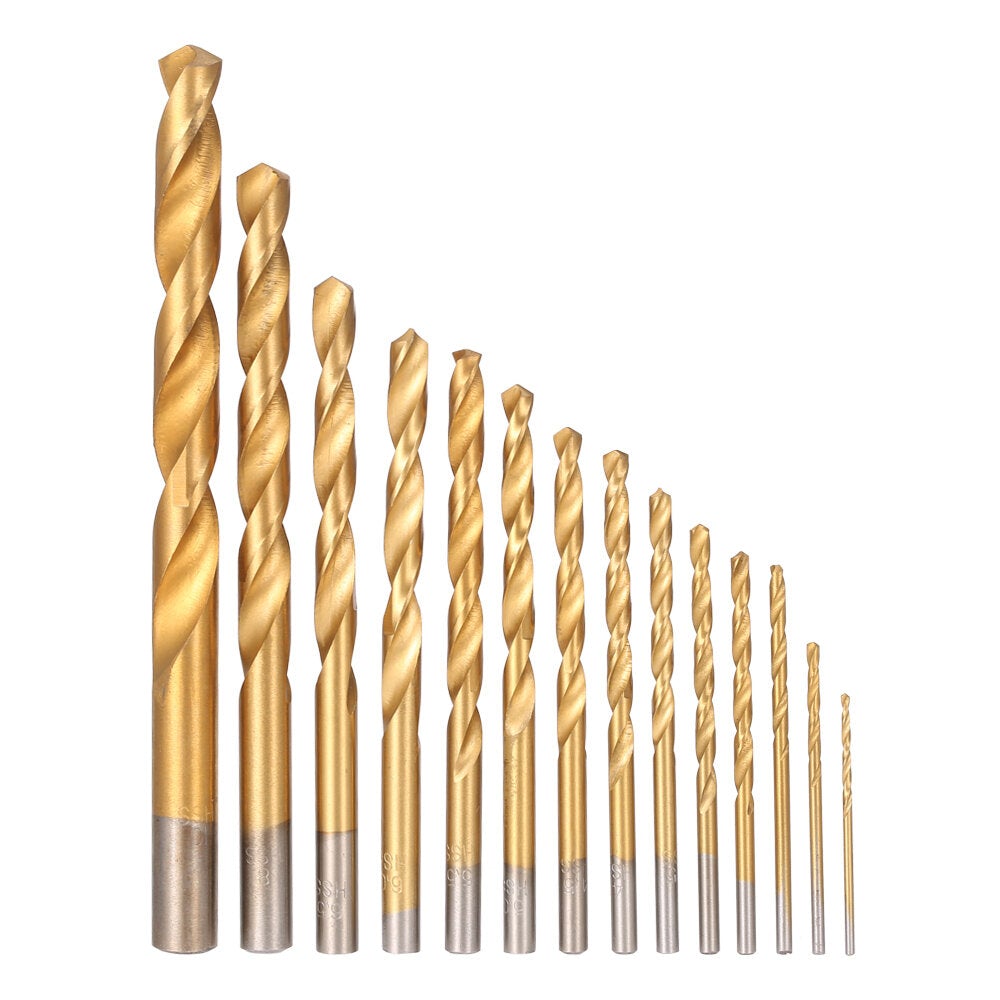 99Pcs HSS Drill Bits with Metal Case 1.5-10mm High Speed Steel Titanium Plated Twist Drill Bit for Wood Drilling