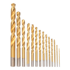 99Pcs HSS Drill Bits with Metal Case 1.5-10mm High Speed Steel Titanium Plated Twist Drill Bit for Wood Drilling