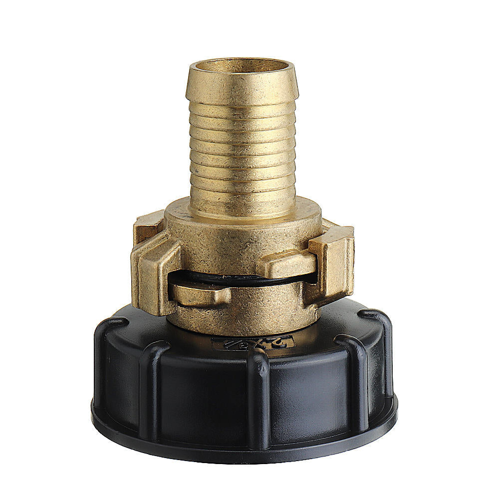 Faucet Tank Coarse Thread Drain Adapter to Brass with 20/25mm Hose Outlet Fitting Connector Replacement Valve Fitting Parts for Home Garden