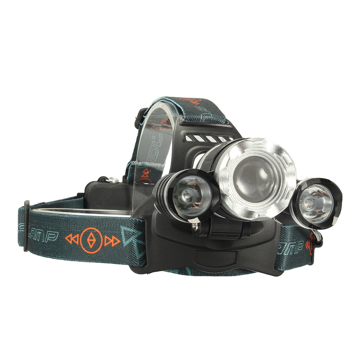 Super Bright LED Headlamp Zoomable Super Bright Flashlight 4 Mode Rechargeable for Outdoor Hiking Camping Electric Bike Scooter Motorcycle