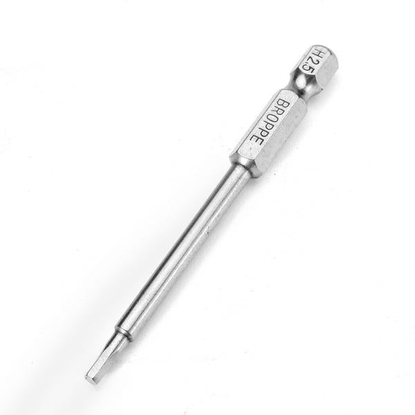 6pcs 75mm H2-H6 Magnetic Hexagon Head Screwdriver Bits 1/4 Inch Hex Shank