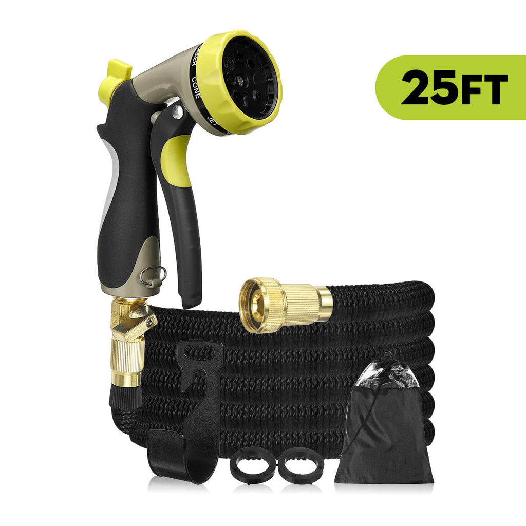 25ft/50ft/75ft Stronger Deluxe Expandable Flexible Garden Water Hose Kit