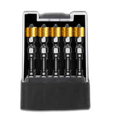 10Pcs S2 Alloy Steel Magnetic Cross Screwdriver Bit High Hardness Electric Strong Screwdriver Magnetic Ring Bit Set