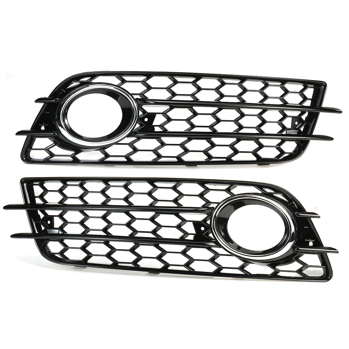 Plating Front Fog Light Cover Honeycomb Hex Grille Grill