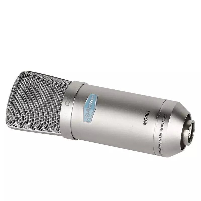 Professional Large Diaphragm FET Studio Condenser Recording Microphone for Live Broadcast with Shock Mount Carry Case