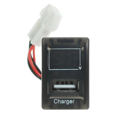 5V 2.1A USB Port Dashboard Volt Meter Phone Charger