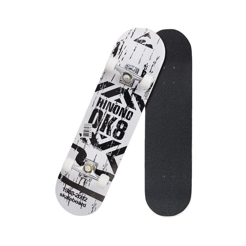 31.5'' 9 Ply Maple LED Flashing Skateboard Chrome Steel Longboard Bearing for Adults Beginner To Pro Outdoor