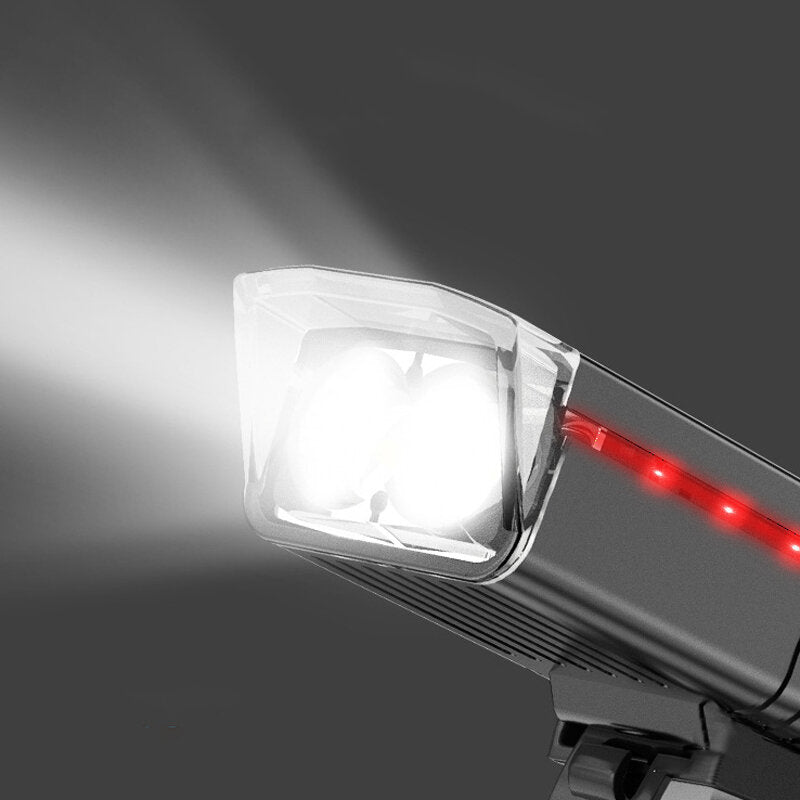 Bicycle Front Head Light 5-Modes Double XPE Ultra Bright Long Shoot Spotlight Night Cycling Warning Lamp