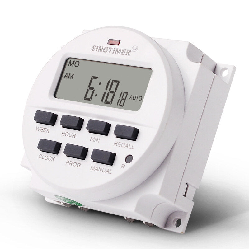 LCD Digital 12V DC/AC 1.6 inch Timer Electric Controller 7 Days Programmable Time Switch Built-in UL listed Relay