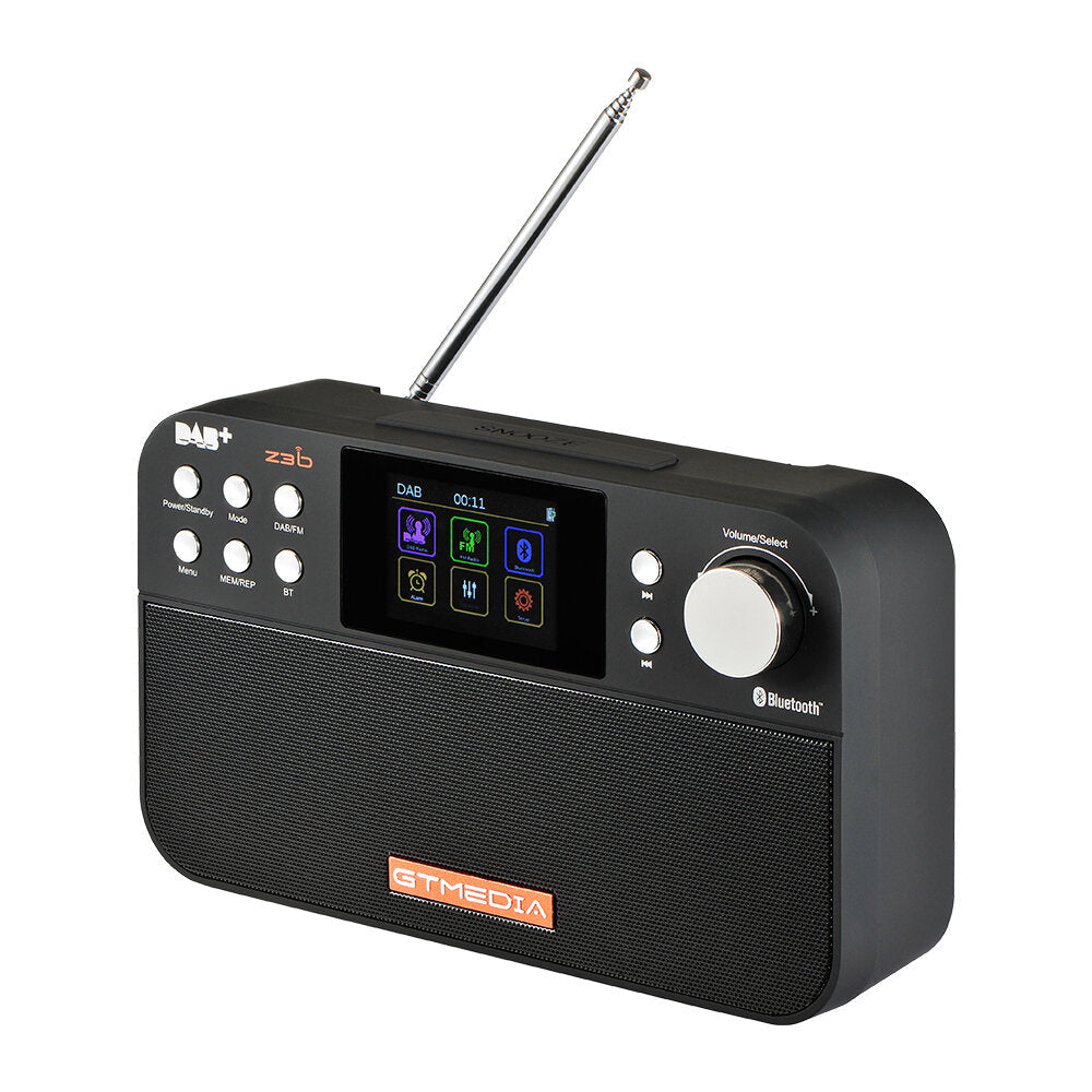 Portable Digital DAB Radio FM Bluetooth Stereo RDS Multi-band Speaker with LCD Display