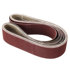 10pcs 40 to 1000 Grit 40mm x 740mm Sanding Belts For Angle Grinder Belt Sander Attachment