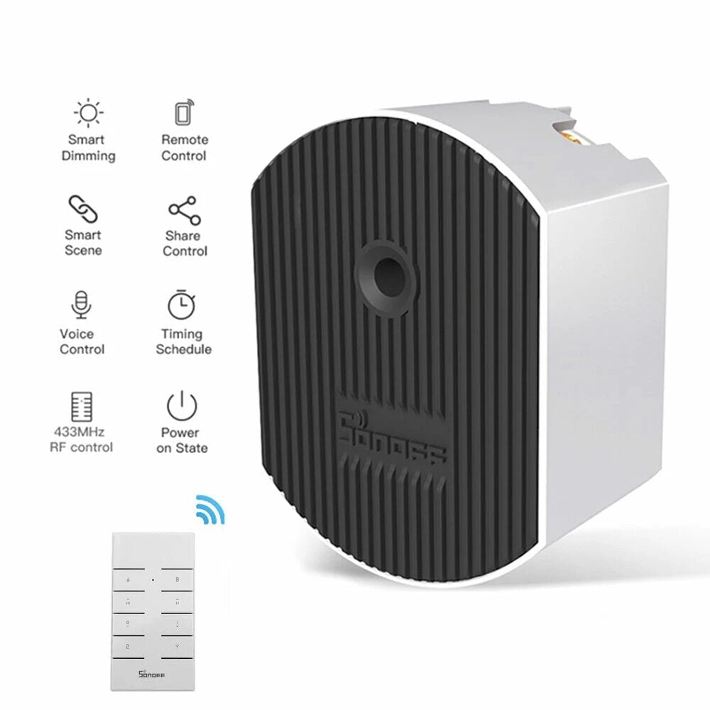 Smart Dimmer Switch DIY Smart Home Mini Switch Module Adjust Light Brightness APP/Voice/RM433 RF Remote Control Work with Alexa Google Home 3Pcs