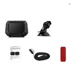 Head Up Display OBD 3.5inch Car Overspeed Warning Inclinometer Auto Electronic Voltage Alarm