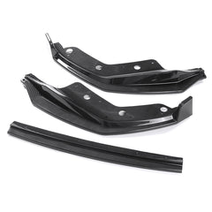 Carbon Fiber Look Front Bumper Lip Spoiler Splitter Cover Trim Body Kit 3PCS
