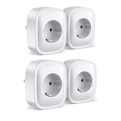 Smart plug WiFi 2pcs Socket Power Monitor Timing Function Tuya APP Remote Control Voice Control Works With Alexa And Google Home EU Plug photosiss