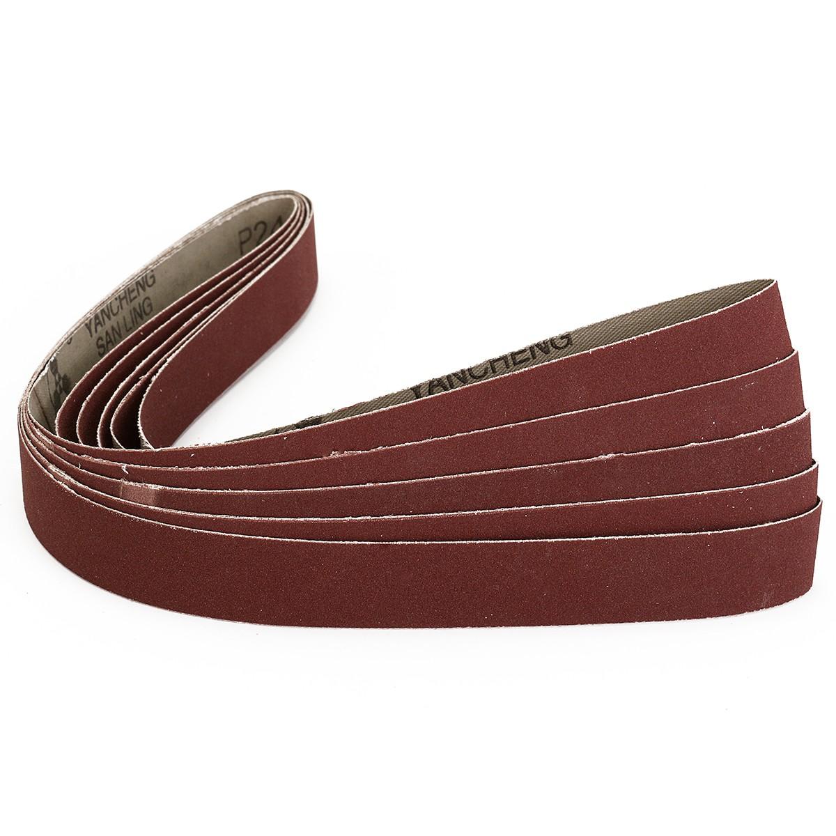 5pcs 25x760mm 240 Grit Sanding Belts Abrasive Tool