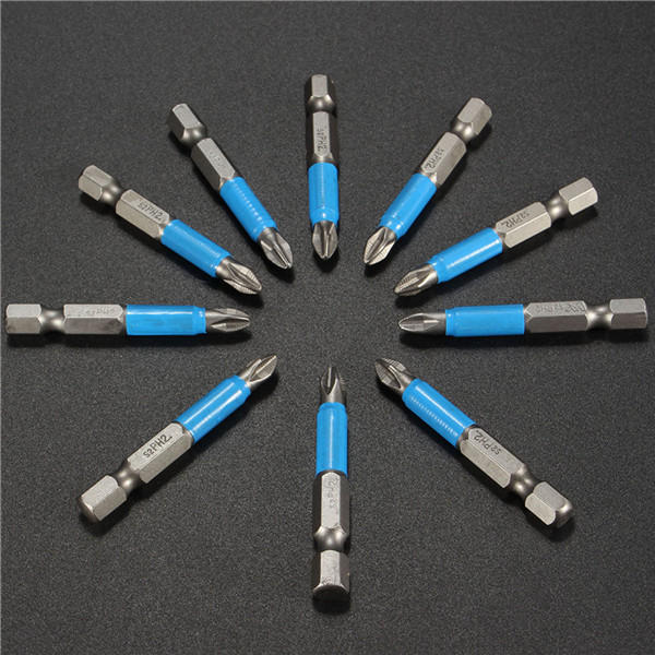 20pcs 50mm PH2 Magnetic Screwdriver Bit Anti Slip Hex Shank Screwdriver