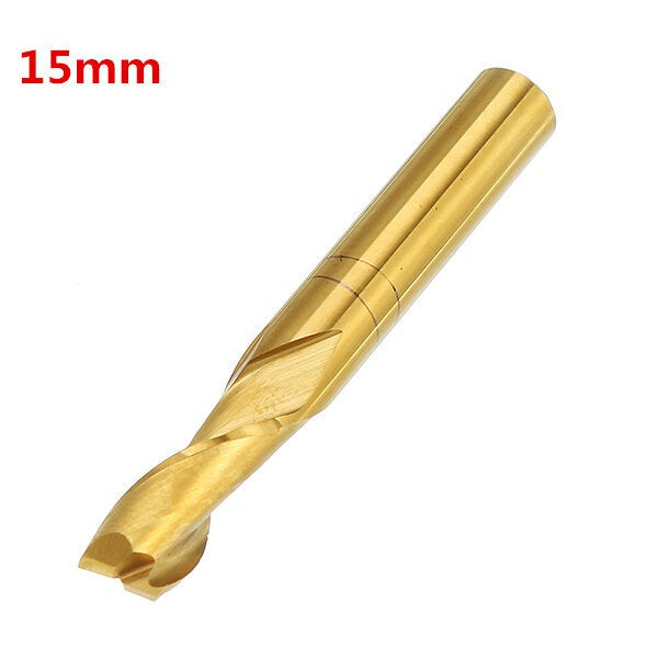 6mm Shank 2 Flute 15/17/22mm Titanium Coated Double Flute CNC End Mill Cutter