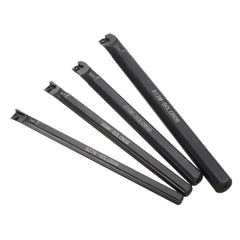 4pcs 7/8/10/12mm Lathe Boring Bar Turning Tool With 10pcs CCMT0602 Inserts