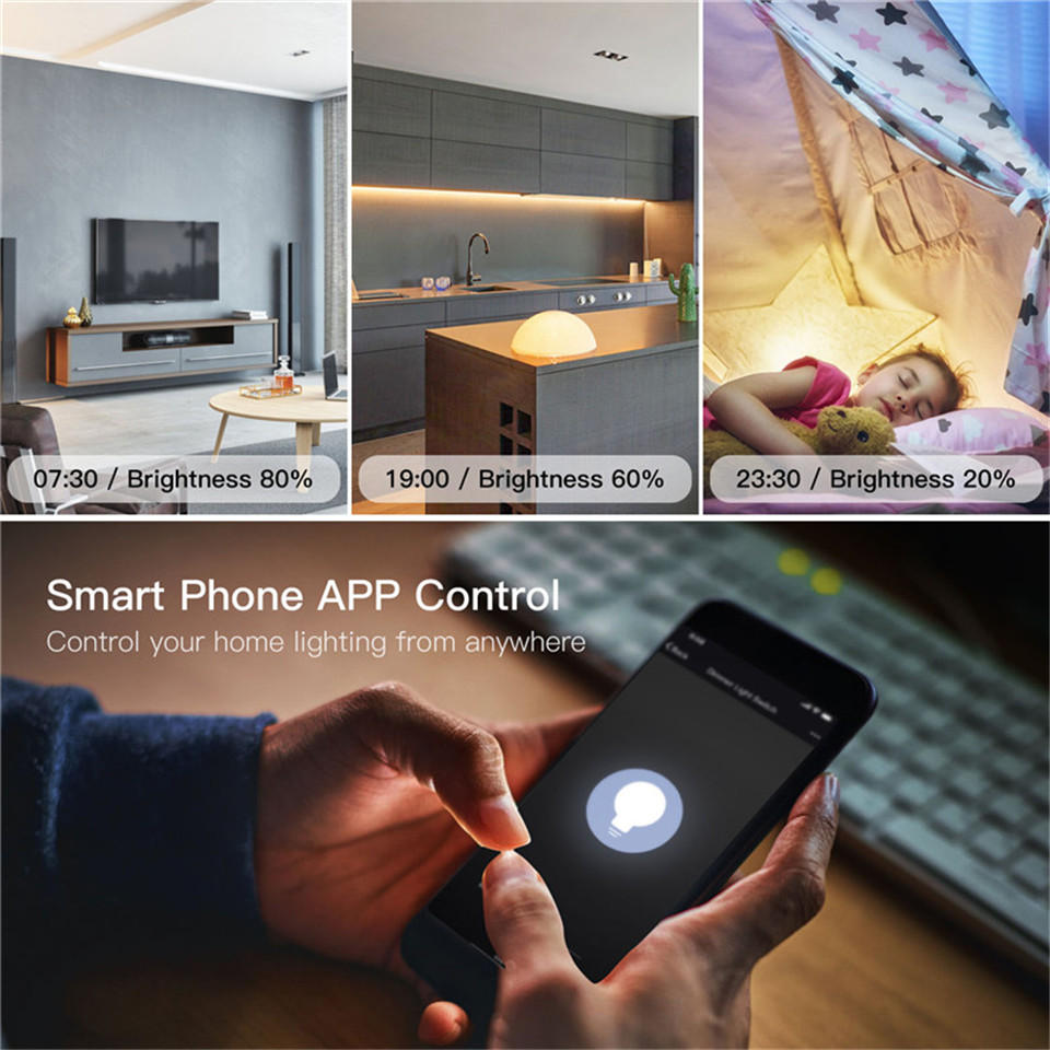DIY Smart WiFi Light LED Dimmer Switch Smart Life/Tuya APP Remote Control 1/2/3 Way Switch Works With Alexa Echo Google Home