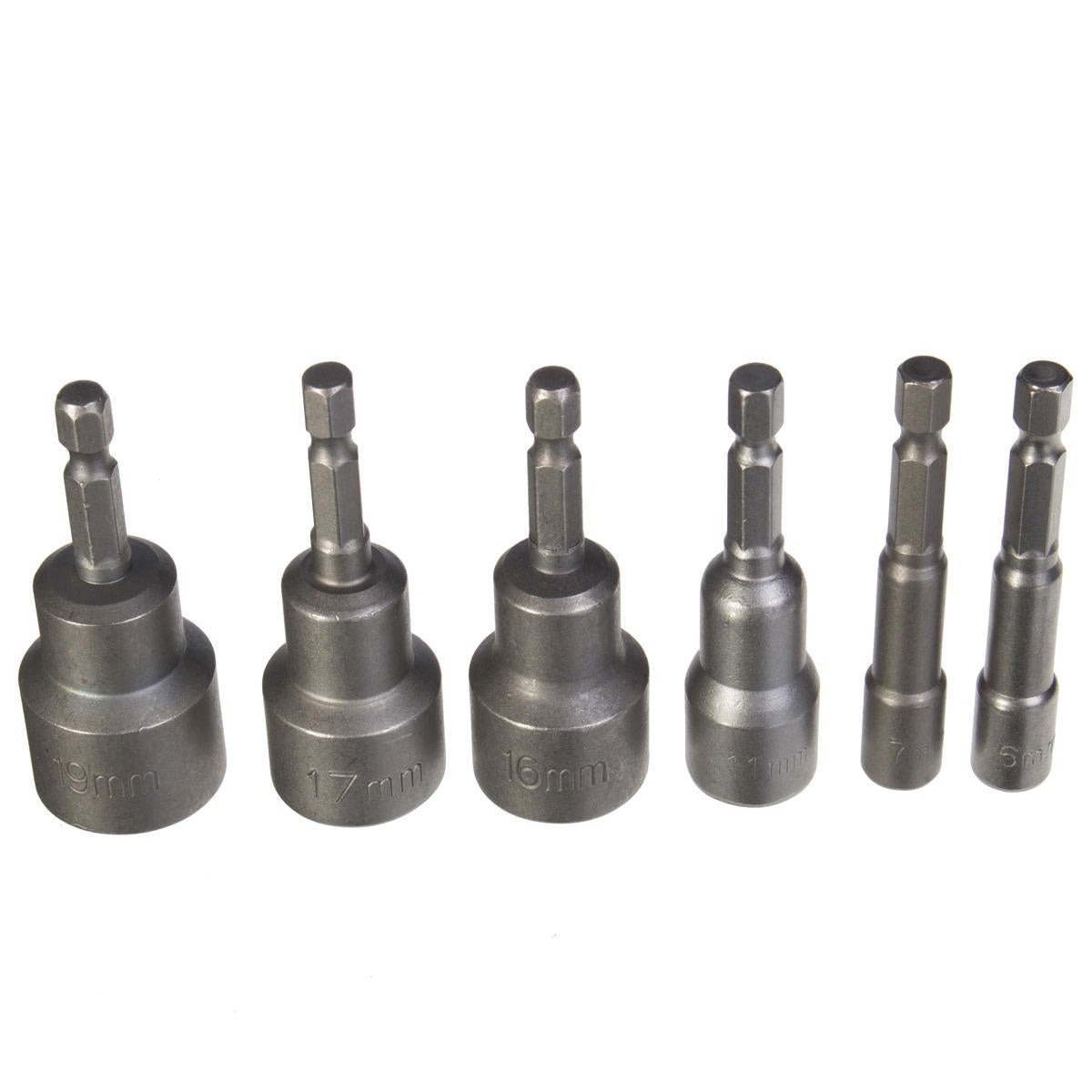 65mm 1/4 Inch Hex Socket Magnetic Nut Driver Setter 6mm-19mm Drill Bit Adapter