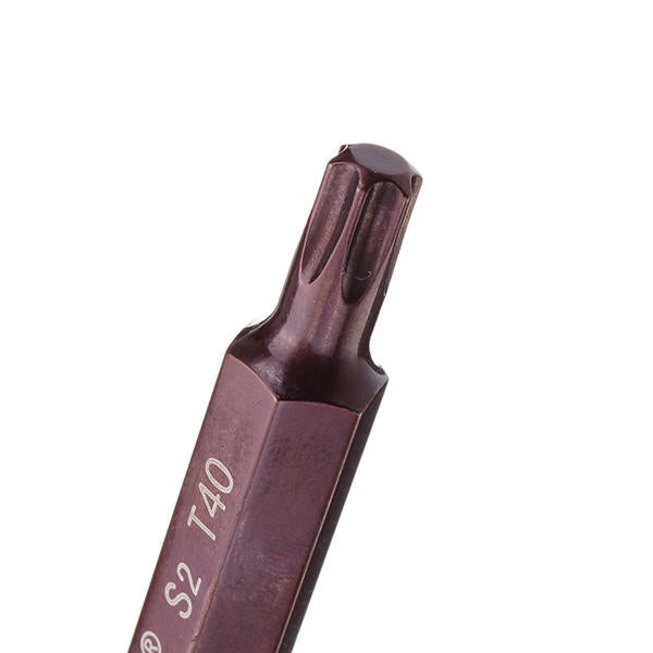 7pcs T20-55 75mm Magnetic Torx Screwdriver Bit 10mm Hex Shank for Impact Screwdriver