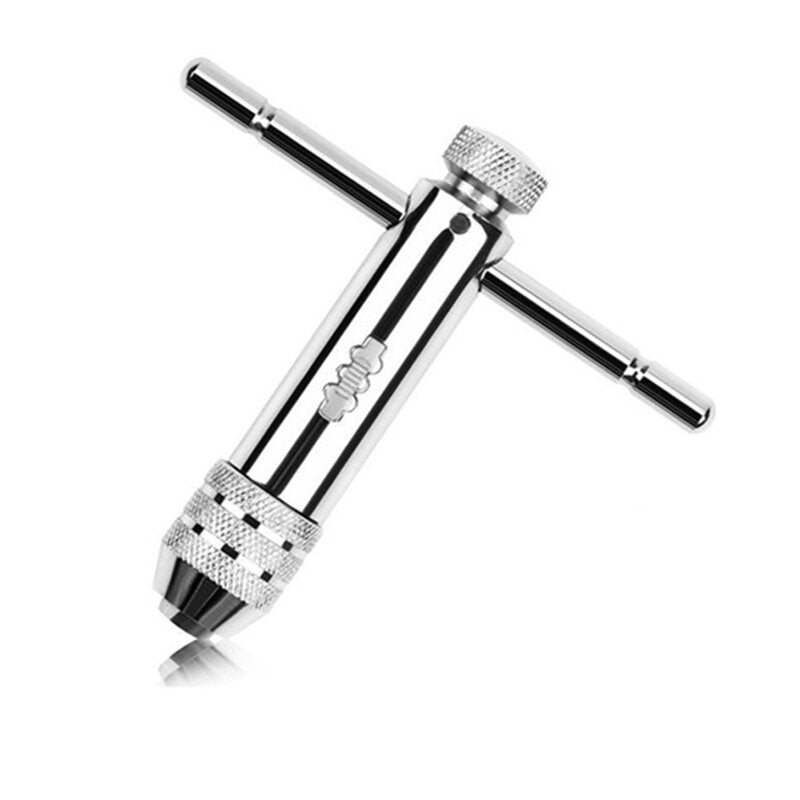 T-type Ratchet Tap Wrench M3-M8 Thread Metric Adjustable Tap Wrench Tool Set