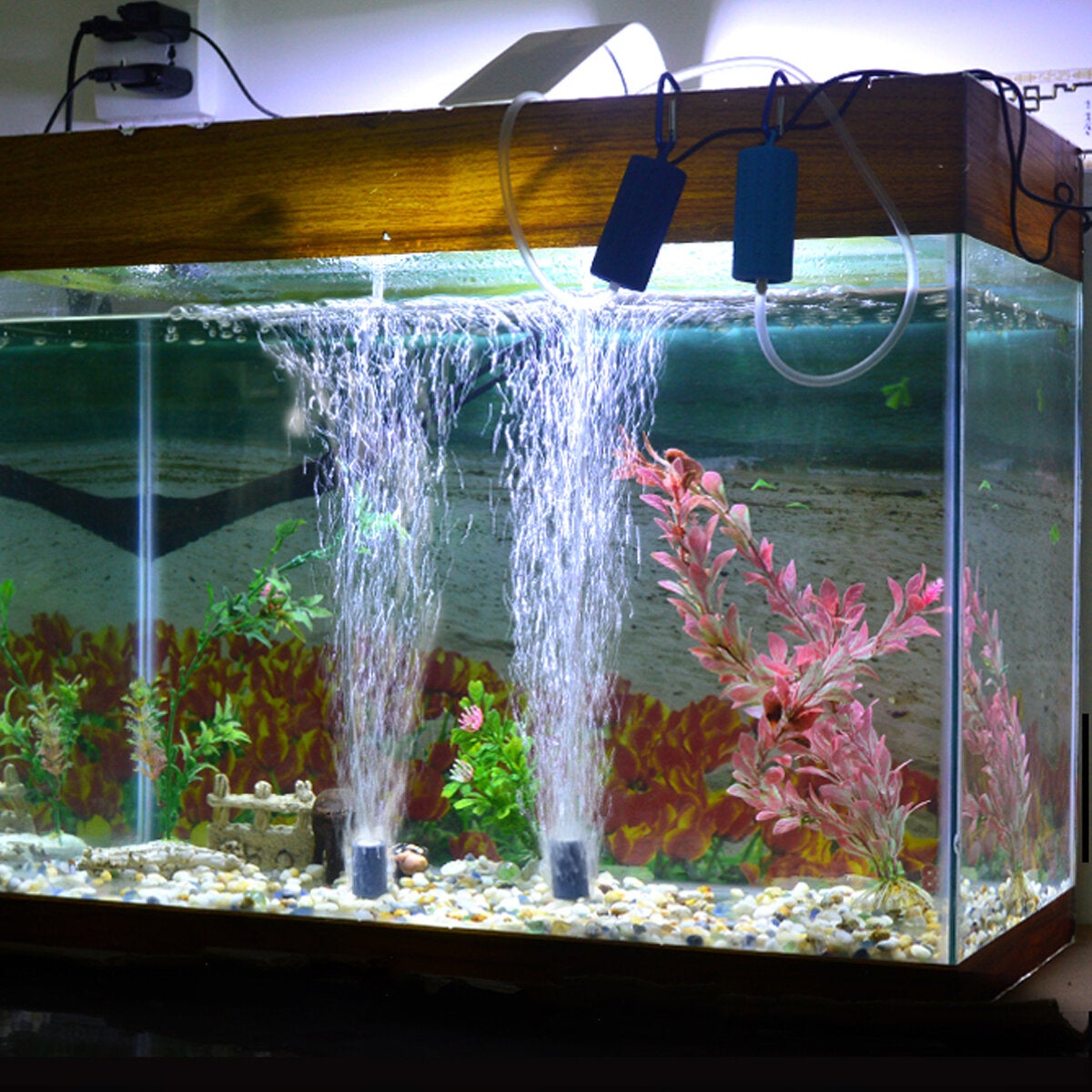 Aquarium Fish Tank POxygen Air Pump Mute Energy Saving Supplies Air Pump Aquarium Aquatic Pet Supplies