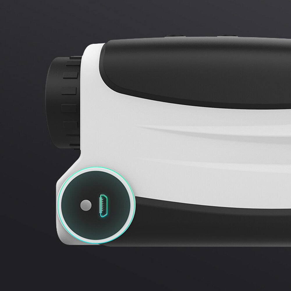 Laser Rangefinder 1500M 6X Magnification HD View USB Rechargeable Hunting Laser Ranging Telescope Speed/Angle Measurement