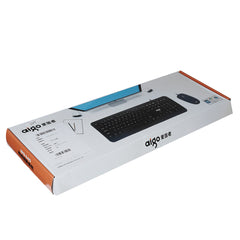 Wired Keyboard & Mouse Set 104 Keys Office Optical Keyboard 2400DPI Ergonomic Mouse Kit for Keyboard Laptop PC