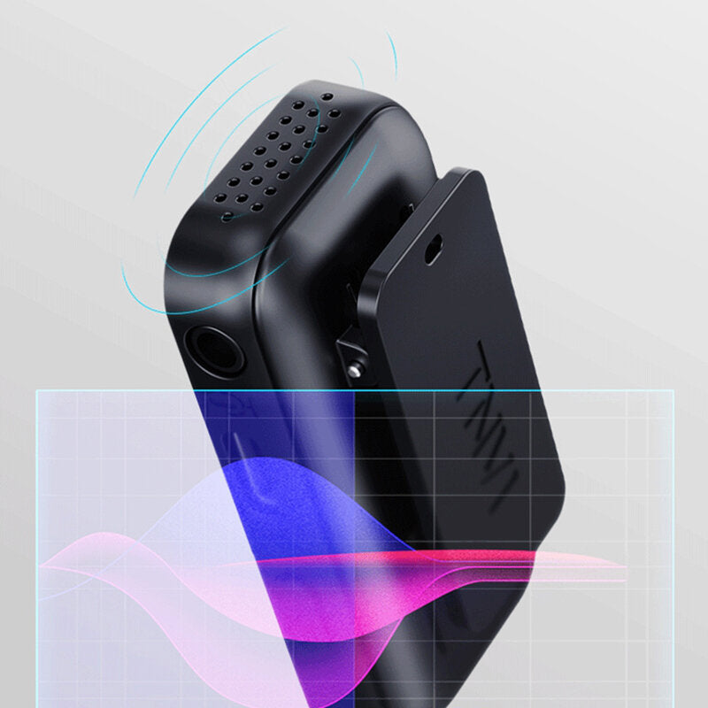Wireless Microphone System with Rechargeable Transmitter Reveiver Lapel Lavalier for Smartphone Computer